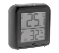 Thermomètre hygromètre intérieur + capteur - noir - Otio