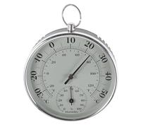 Thermomètre-hygromètre Intérieur/extérieur à Cadran, Métal Blanc