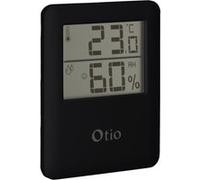 Thermomètre / hygromètre intérieur noir Otio 936054 Noir G