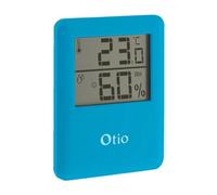 Thermomètre hygromètre magnétique LCD - bleu - Otio
