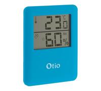 Thermomètre hygromètre magnétique LCD - bleu - Otio