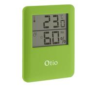 Thermomètre hygromètre magnétique LCD - vert - Otio
