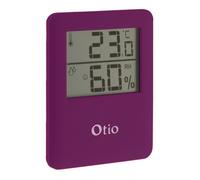 Otio Thermomètre hygromètre magnétique à écran LCD violet