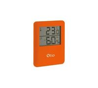Thermomètre hygromètre magnétique orange -