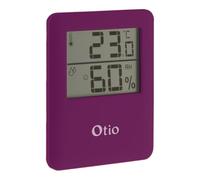 Thermomètre hygromètre magnétique violet - écran LCD - Otio