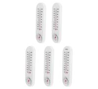 Thermomètre Hygromètre Mural Numérique pour Serrage, Lot de 5, Blanc