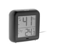 Thermomètre hygromètre Noir à sonde filaire et capteur de précision - Otio