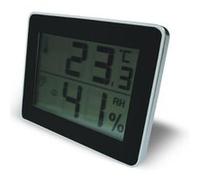 Otio Thermomètre hygromètre 936058 – écran LCD, noir, 0–50 °C intérieur