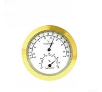 Thermomètre hygromètre numérique adapté pour un montage mini intégré dans les zones nécessitant un climat intérieur continu sans intrusion visuelle (Gold43)