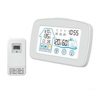 Thermomètre hygromètre numérique avec écran LCD (blanc)