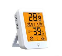 Thermomètre hygromètre numérique avec écran rétroéclairé et support magnétique pour une surveillance précise de la température et de l'humidité dans les chambres de bébé, les chambres et les serres