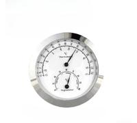 Thermomètre hygromètre numérique compact à double capteur pour maison, serre, cave à vin, laboratoire, doré, argenté (argent43)