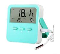 Thermomètre hygromètre numérique d'intérieur et d'extérieur avec alarme de température haute-basse, grand écran LCD, câble double capteur pour la maison, le jardin, l'aquarium et le réfrigérateur