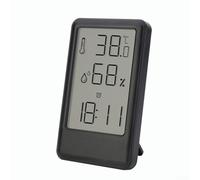 Thermomètre hygromètre numérique d'intérieur et d'extérieur avec grand écran LCD, enregistrement max min, pour Celsius Fahrenheit commutable, support de bureau à suspendre au mur pour la maison, le