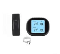 Thermomètre hygromètre numérique sans fil rechargeable par USB, avec capacité multi-capteurs, 3 niveaux de luminosité (un à un)