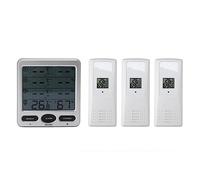 Thermomètre Hygromètre Sans Fil pour Chambre, Mesure Haute Précision, Capteur Multiple, Contrôle Température et Humidité Intérieur Extérieur - Enregistrement Intelligent,