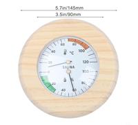 Thermomètre Hygromètre Sauna Analogique Précision pour bois Thermomètre(B) | Mesure précise, mécanique pile, pour cadran large, pour idéal vapeur, contrôle optimal