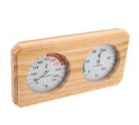Thermomètre Hygromètre Sauna Mural en Bois, Double Affichage Mécanique | Lecture Claire Séparée, Mesure Stable en Forte Humidité, Surveillance Continue, pour Sauna Domestique et Vapeur