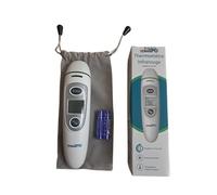 Thermomètre Infrarouge 3-en-1, Mesure Frontale, Auriculaire ainsi que des objets, liquides et surfaces, Affichage LCD, Résultat en 1 Seconde