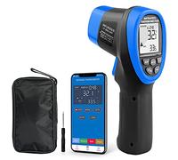 Thermomètre Infrarouge, Appareil de Mesure de Température Laser Numérique INFURIDER YF-985CAPP -58 ℉ ~ 1472 ℉ Pyromètre IR à Lecture Instantanée 16: 1 avec Bluetooth pour Four à Pizza HVAC et Four
