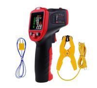 Thermomètre Infrarouge Laser Professionnel -50°C à 850°C avec Thermocouple à Pince Type K, Thermomètre Sans Contact pour Mesure de Température en Cuisine, HVAC, Industrie, Maison