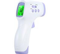 Thermomètre infrarouge numérique avec LCD & rétroéclairage - Mesure sans contact sur le front & l'oreille - Pour bébés, enfants & adultes