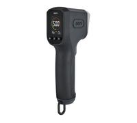 Thermomètre infrarouge Ooni à laser avec écran LCD, mode scan et mesure sans contact de -30 à 550 °C Noir