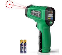 Thermometre Infrarouge,SQECH Thermometre Laser -50℃~ 600℃(-58℉~ 1112℉), avec Émissivité Réglable et Rétroéclairage Couleur, pour Cuisson, Four à Pizza, Barbecue, Réfrigérateur, Industrie (Vert)