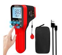 Thermomètre infrarouge, thermomètre infrarouge sans contact pyromètre 30: 1 thermomètre laser avec émissivité réglable, rétroéclairage avec plage de -58 ° F à 2912 ° F pour four à pizza HVAC
