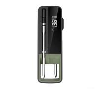Thermomètre intelligent pour barbecue, avec contrôle par application, thermomètre à viande sans fil de -30 °C à 300 °C, connexion BLE de 100 m pour cuisson en plein air (double)