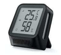 Thermomètre Intérieur Connecté Hygromètre, Compatible Alexa, Contrôle App, Température/Humidité Point de Rosée VPD, Portée 500m, Station SBS50 Requise (Non Incluse), STH0A-1, Noir