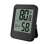 Thermomètre Intérieur d'humidité et Hygromètre Électronique Mini Station Météo avec Commutateur ℃-℉ pour Maison Bureau Serre