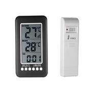 Thermomètre Interieur et Exterieur sans fil 2 en 1 Horloge Thermomètre LCD ℃ / ℉ Thermomètre Intérieur / Extérieur