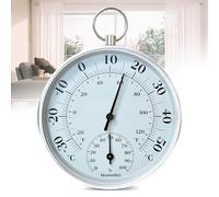 Thermomètre Intérieur/Extérieur : 10cm 2-en-1 Précision Thermo-Hygromètre, Hygromètre Thermètre avec Œillet de Suspension, Thermomètre Hygromètre Analogique Murale pour Intérieur Extérieur, Serres,