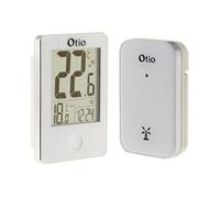 Thermomètre intérieur/extérieur avec capteur sans fil - blanc - Otio