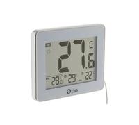 - Thermomètre intérieur extérieur filaire blanc