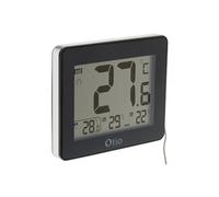 Otio Thermomètre intérieur extérieur filaire noir - grand écran