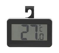 Thermomètre intérieur/extérieur haute précision dans un thermomètre électronique étanche à la température compact/léger/portable(Noir)