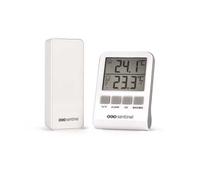 Thermomètre intérieur/extérieur numérique SCS SENTINEL HCN0062 LCD sans fil 433 MHz Blanc