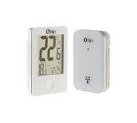 - Thermomètre intérieur extérieur sans fil - Blanc - écran LCD