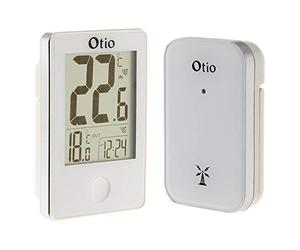 Thermomètre intérieur extérieur sans fil - blanc - Otio