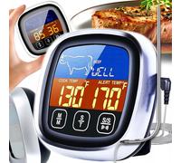 Thermomètre LCD Inox Kitchen avec une sonde de 122 cm jusqu'à 300 ° C pour la viande