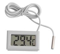 Thermomètre LCD Numérique avec Sonde Métallique Externe, Mini Capteur de Température pour Réfrigérateur Congélateur