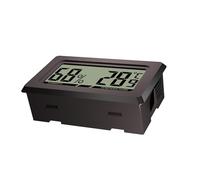 Thermomètre LCD : thermomètre hygromètre numérique avec mesure d'humidité précise | testeur compact de température intérieure/extérieure pour sous-sols et salons | Idéal pour contr