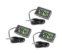 Thermomètre LCD Thermomètre numérique avec sonde externe 3 pièces Sonde de température Réfrigérateur Température Congélateur d'eau Numérique.