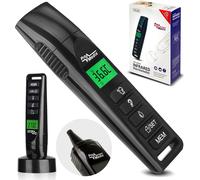 Thermomètre médical numérique Thermomètre infrarouge sans contact avec support 4 en 1 front oreille objet et espace écran LCD