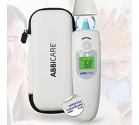 Thermomètre médical sans contact ABBICARE™ - Frontal & auriculaire - Bébé, enfant & adulte - Résultat en 1 sec - Fiable & précis - Digital infrarouge - Avec sacoche - Usage à domicile ou pro