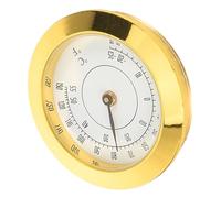 Thermomètre Métallique Miniature à Encastrer, Lecture °c et °f, | Acrylique et Alliage, Design Minimaliste, pour Coffret à Cigares, Étui D’instrument, Bureau