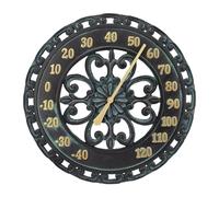 Thermomètre minimal - Thermomètre d'extérieur - Hygromètre - Thermomètre mural décoratif suspendu - Résistant aux intempéries - Porte de clôture - Salon - Température intérieure