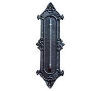 Thermomètre Mural Décoratif en Fer Noir, Lecture Claire pour Intérieur | Échelle Large, Capteur Température Humidité Haute Précision, Fixation Murale Facile, pour Bureau et Plantes